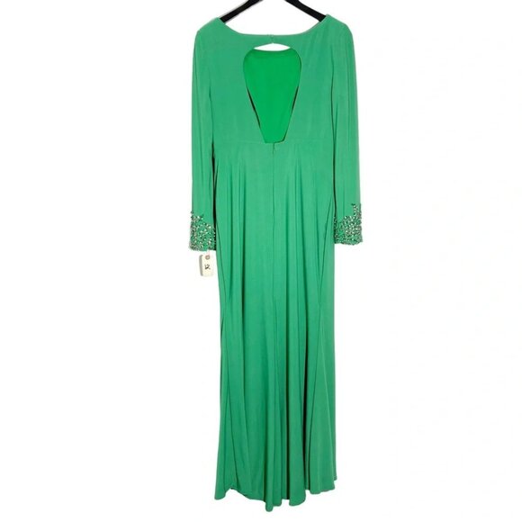 Nika Niki Kapoor Green Maxi Dress Gown Size 12 - Picture 2 of 7